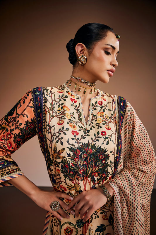 Floral Printed Kurta Set